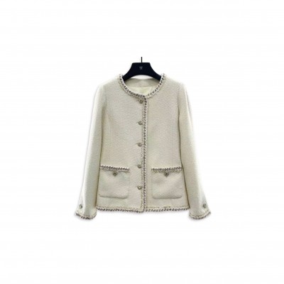 CHANEL WHITE TWEED JACKET